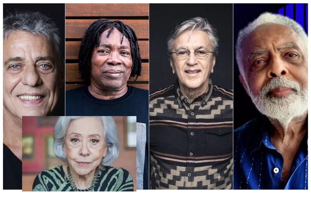 Chico Buarque, Milton Nascimento, Caetano Veloso e Gilberto Gil e Fernanda Montenegro assinam carta pela democracia