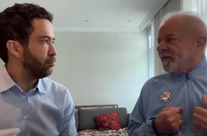 Ex-presidente Lula e o deputado federal André Janones(Reprodução/YouTube)