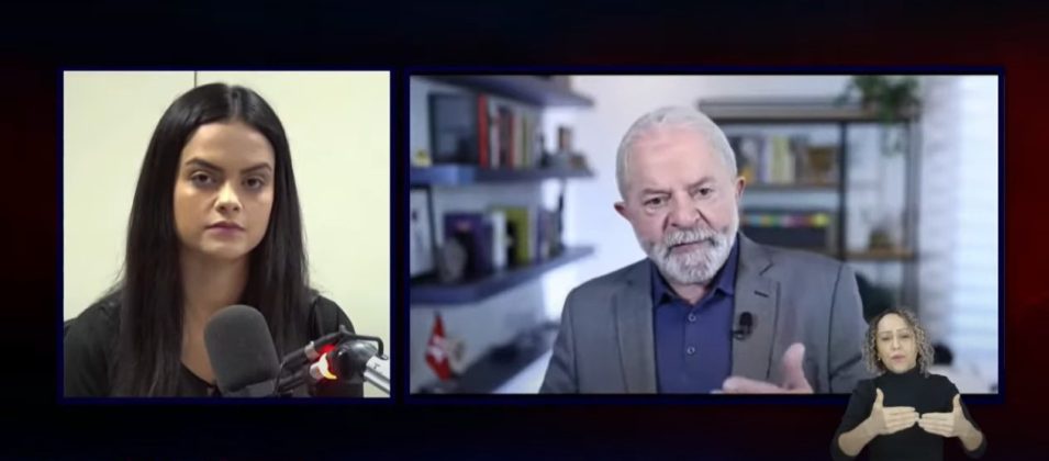 Ex-presidente Lula em entrevista com Thalita Marinho