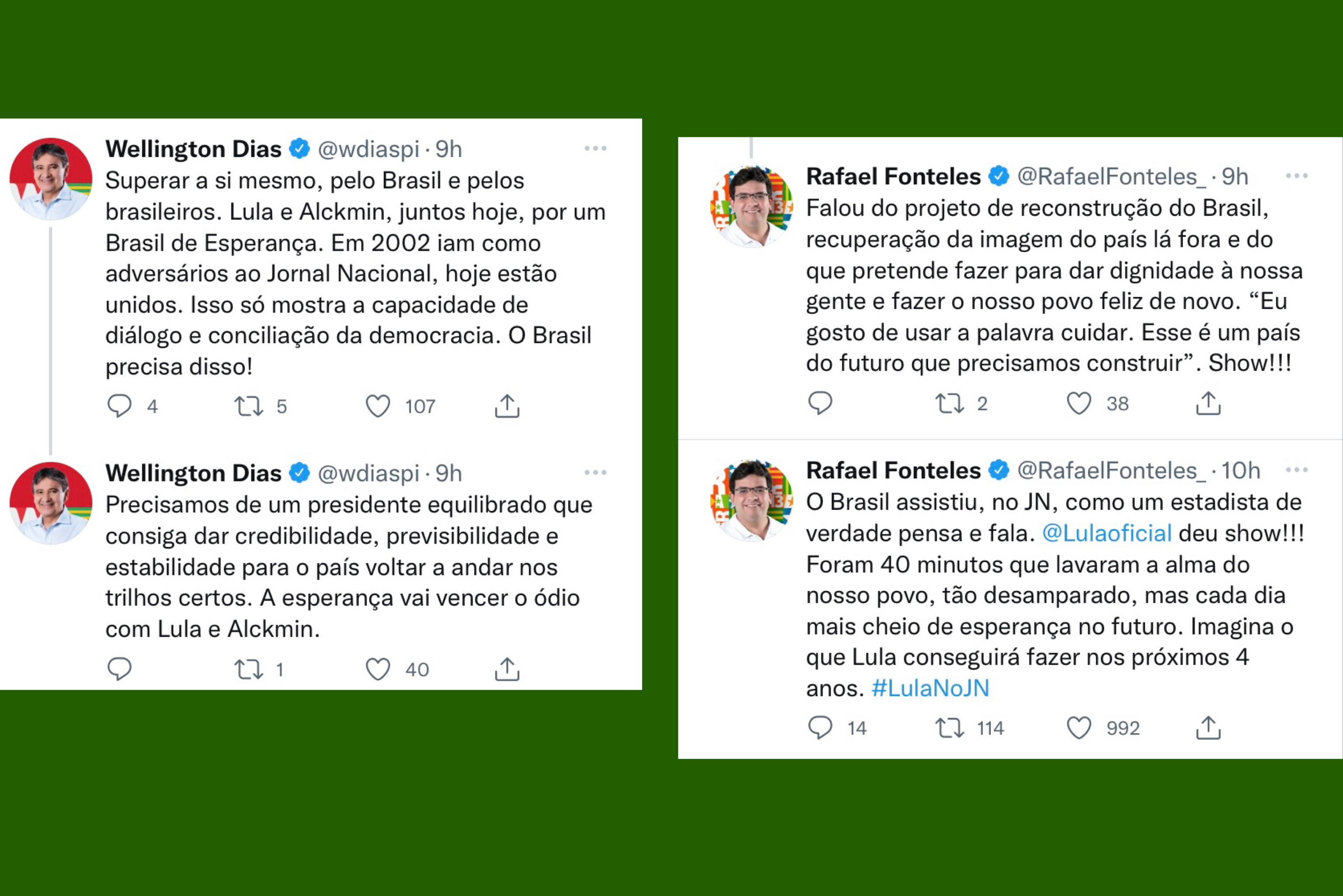 Confira a repercussão no Piauí da entrevista de Lula ao JN