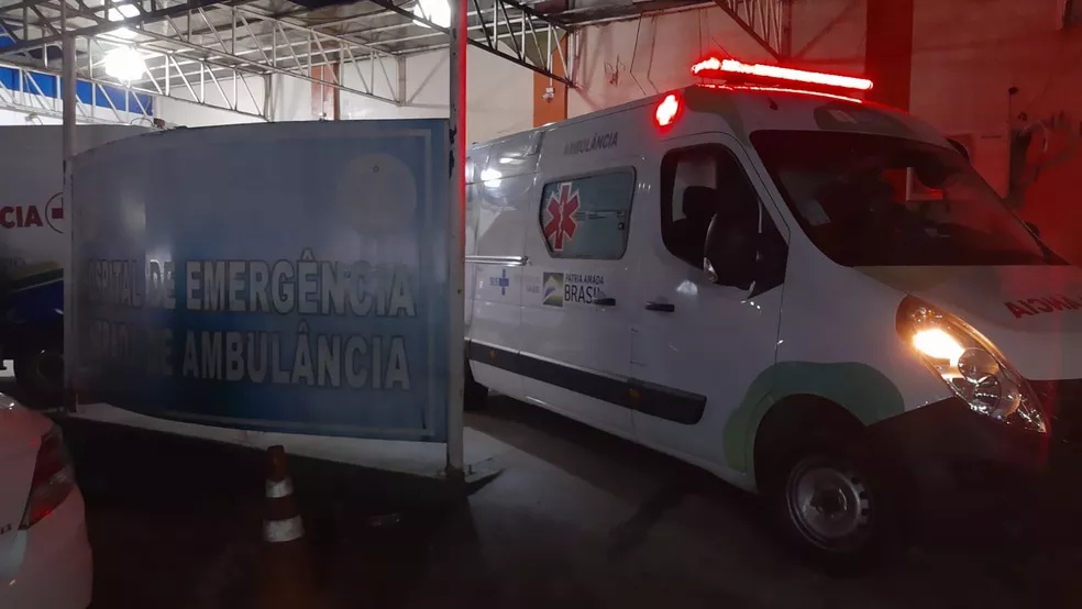 Ambulância no Hospital de Emergência (HE) de Macapá