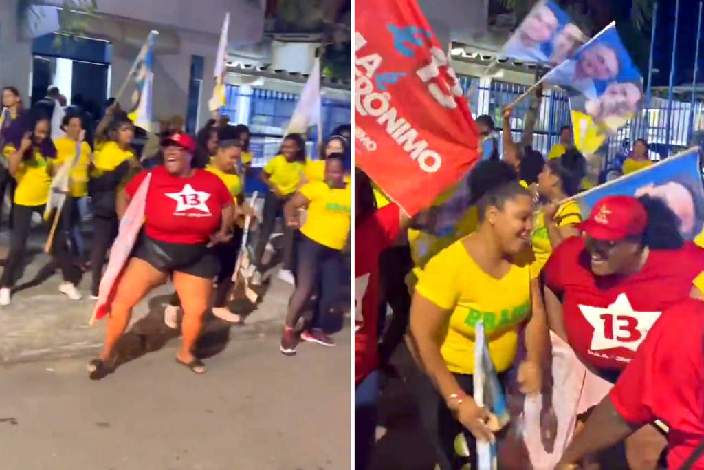 Vídeo: Petistas invadem mobilização e ganham simpatia de cabos-eleitorais de Bolsonaro