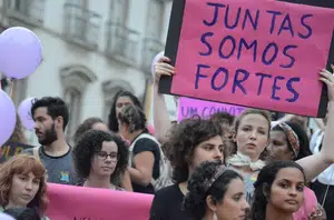 Ato contra a violência de gênero no Rio(Fernando Frazão)