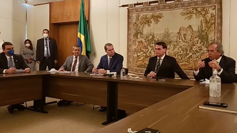 Bolsonaro em reunião no STF