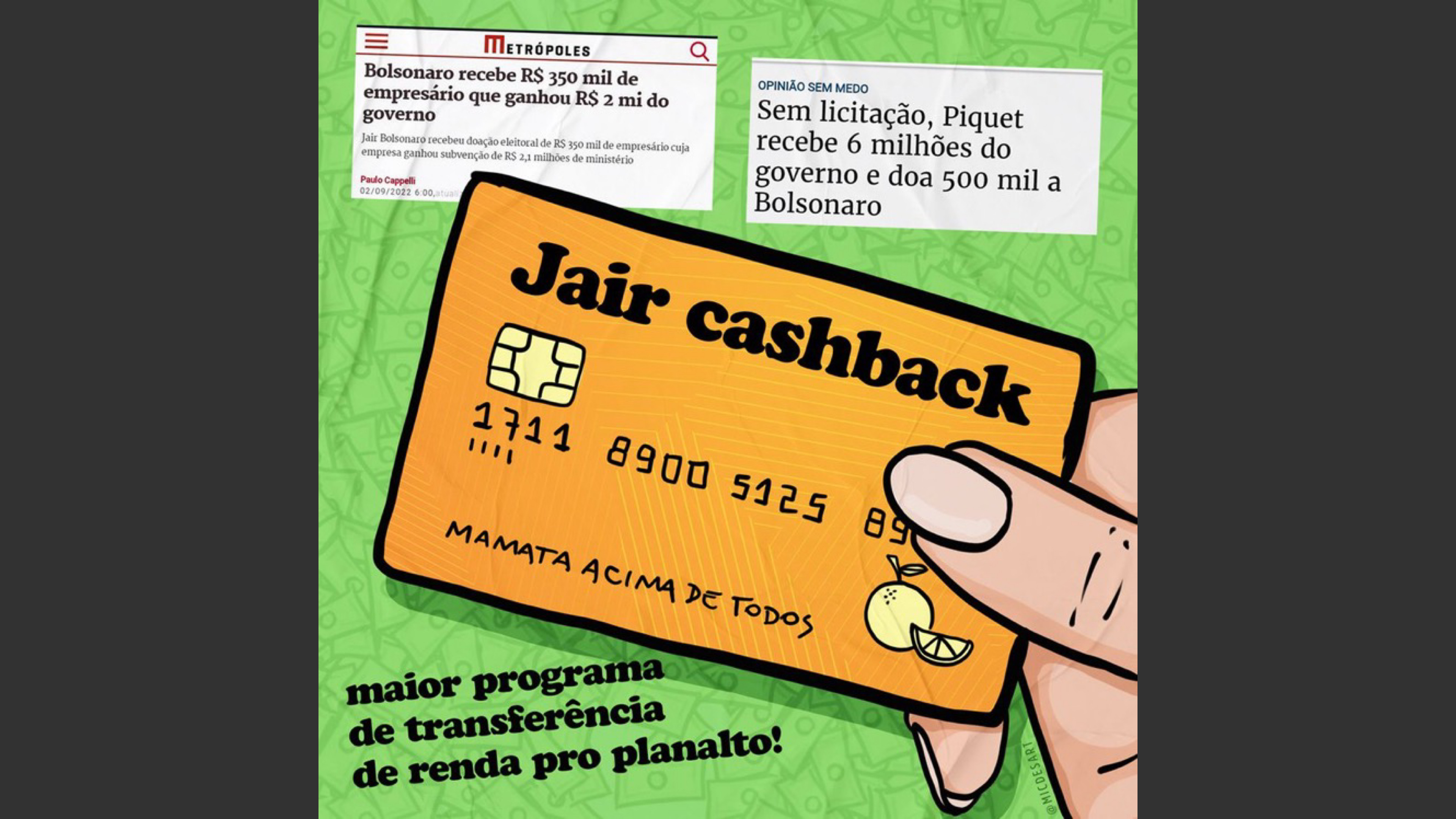 Internautas criticam corrupção no governo e "Jair Cashback" vai para os assuntos mais comentados do Twitter