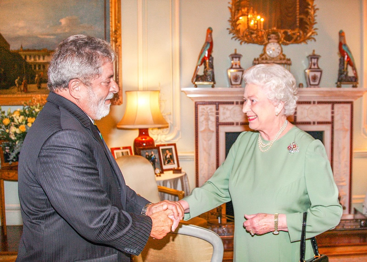 Lula e a rainha Elizabeth II