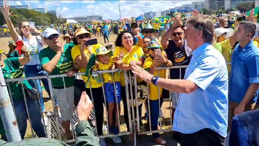 Manifestação pró-Bolsonaro