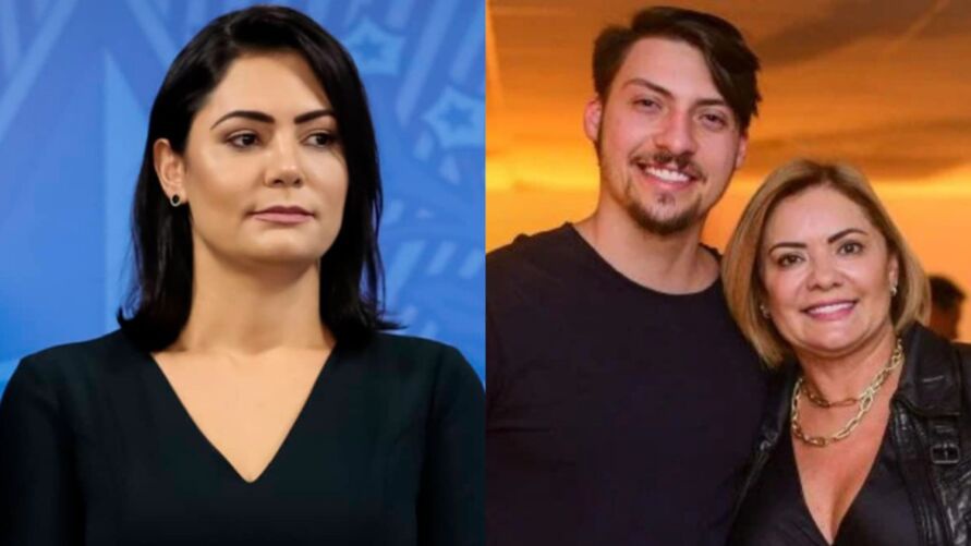 Michelle Bolsonaro, Jair Renan e Ana Cristina Valle