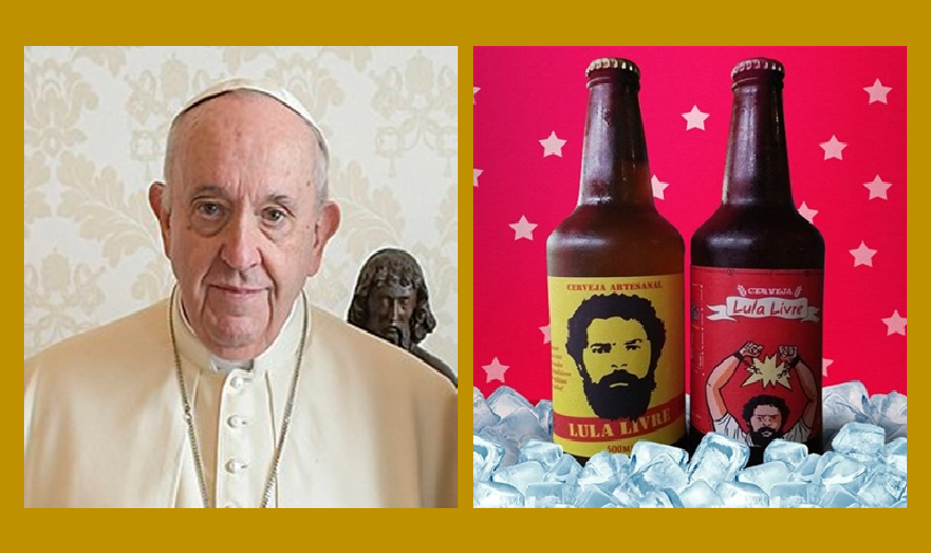 Em tom de brincadeira, Papa Francisco cobra cachaça de Suplicy