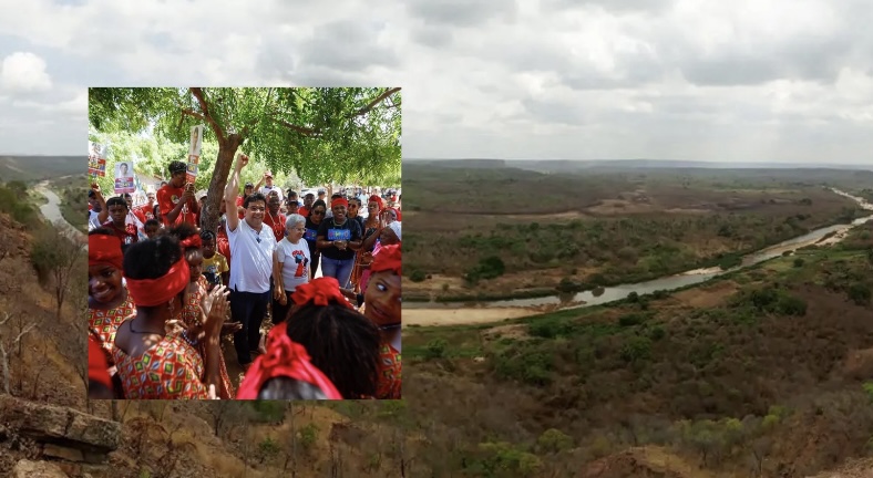 Rafael Fonteles visita o quilombo Mimbó