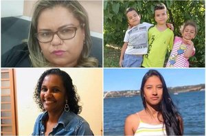 A cabeleireira Elizamar da Silva, 39 anos, foi a primeira a desaparecer, na semana passada, com os três filhos pequenos.(Reprodução)