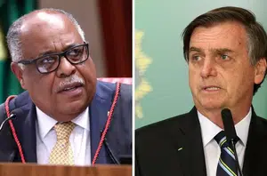 Benedito Gonçalves (à esq.) e Jair Bolsonaro(TSE | ABR)