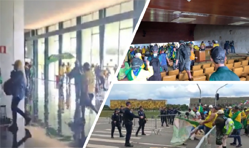 Manifestação terrorista em Brasília