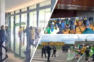Manifestação terrorista em Brasília(Divulgação)