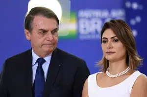 Michelle e Bolsonaro(Reprodução)