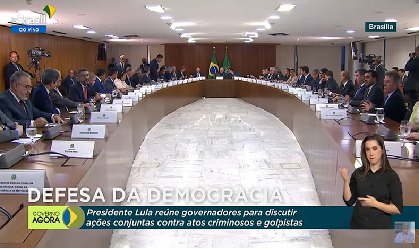 AO VIVO: Lula reúne governadores para discutir ações conjuntas contra terroristas