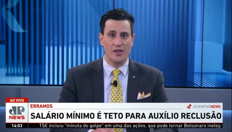 Vídeo: Jovem Pan publica retratação após fake news sobre Auxílio Reclusão no governo Lula