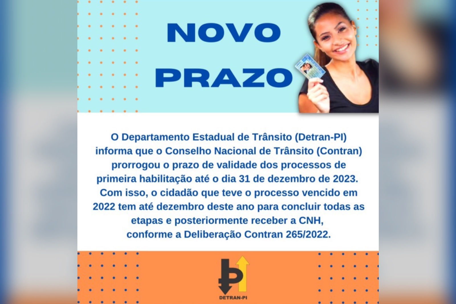 Validade dos processos de primeira habilitação vai até 31 de dezembro