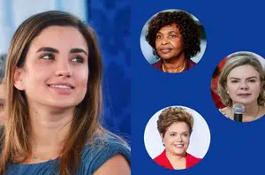 Barbará, Benedita da Silva, Gleisi e Dilma(Montagem pensarpiaui)