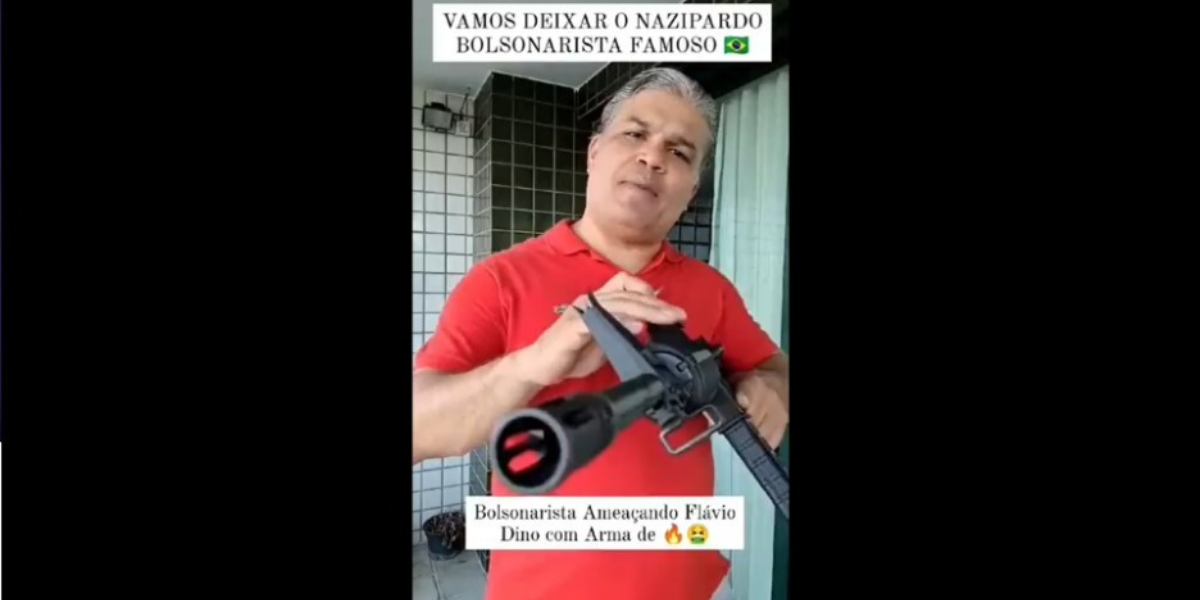 Vídeo: Bolsonarista ameaça Flávio Dino com armas