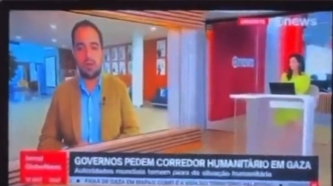 O repórter Leonardo Monteiro, da GloboNews