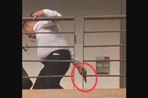Professor parte para cima de aluno com uma faca em greve na Unicamp(Reprodução)
