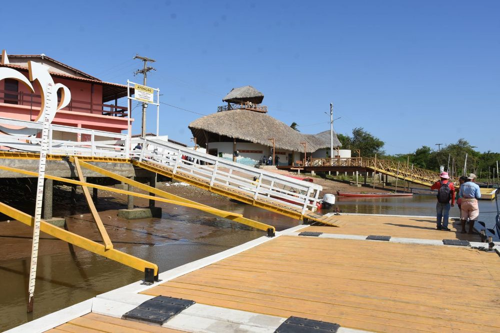 Rafael Fonteles inaugura revitalização do Porto dos Tatus em Ilha Grande