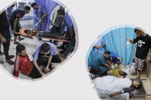 Atendimento médico em Gaza(Divulgação)