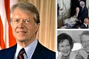 Jimmy Carter enquanto presidente, agora e com Rosalynn Carter