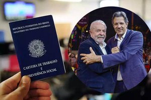 Lula e o o ministro da Fazenda, Fernando Haddad(Montagem Pensar Piauí)
