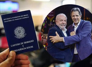 Lula e o o ministro da Fazenda, Fernando Haddad