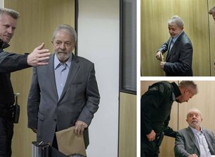 Lula preso e na companhia de  Jorge Chastalo Filho