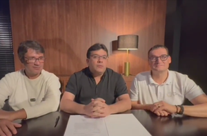 Rafael Fonteles, Pedro Vaquer e Bart Biebuyck(Divulgação)