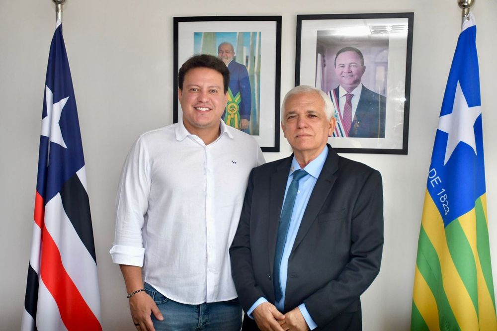 Vice-governador do Piaui, Themístocles Filho e o vice-governador do Maranhão, Felipe Camarão