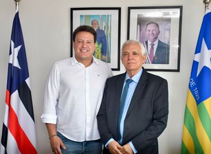Vice-governador do Piaui, Themístocles Filho e o vice-governador do Maranhão, Felipe Camarão