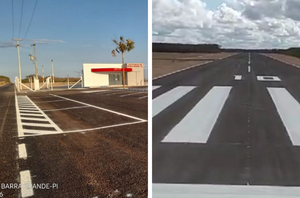Aeroporto de Barra Grande, em Cajueiro da Praia(Reprodução/ccom)