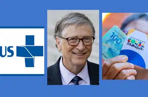 Bill Gates elogia SUS e Bolsa Família do Brasil(Montagem Pensar Piauí)