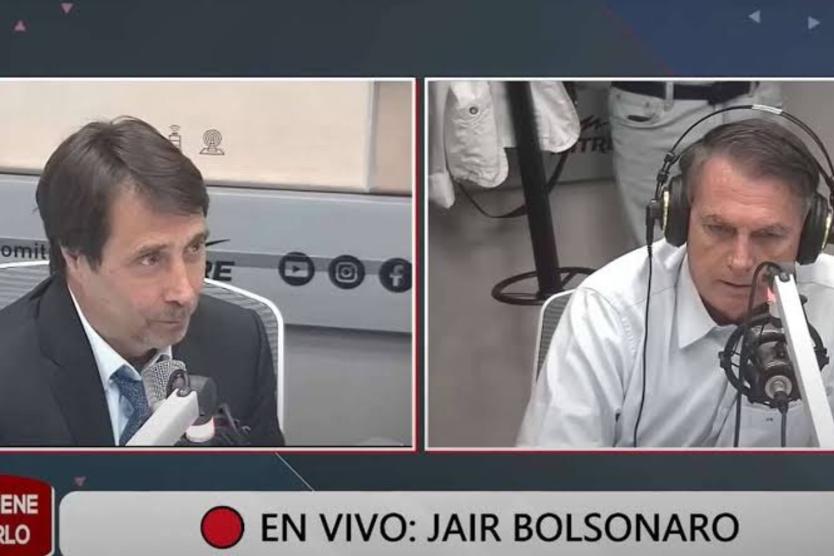 Bolsonaro em entrevista a rádio argentina