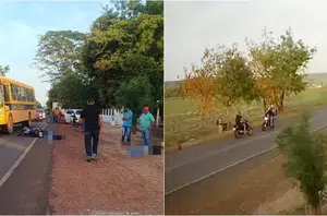 Colisão frontal entre motos deixa dois homens mortos e mulher ferida no Piauí(Reprodução)