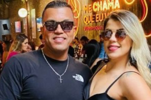 Erika Ferreira, de 33 anos, e o soldado Thiago Cesar de Lima, de 36 anos(Reprodução/Facebook)