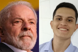 Lula e o bolsonarista André Luiz, que propôs assassinar o petista.(Reprodução)