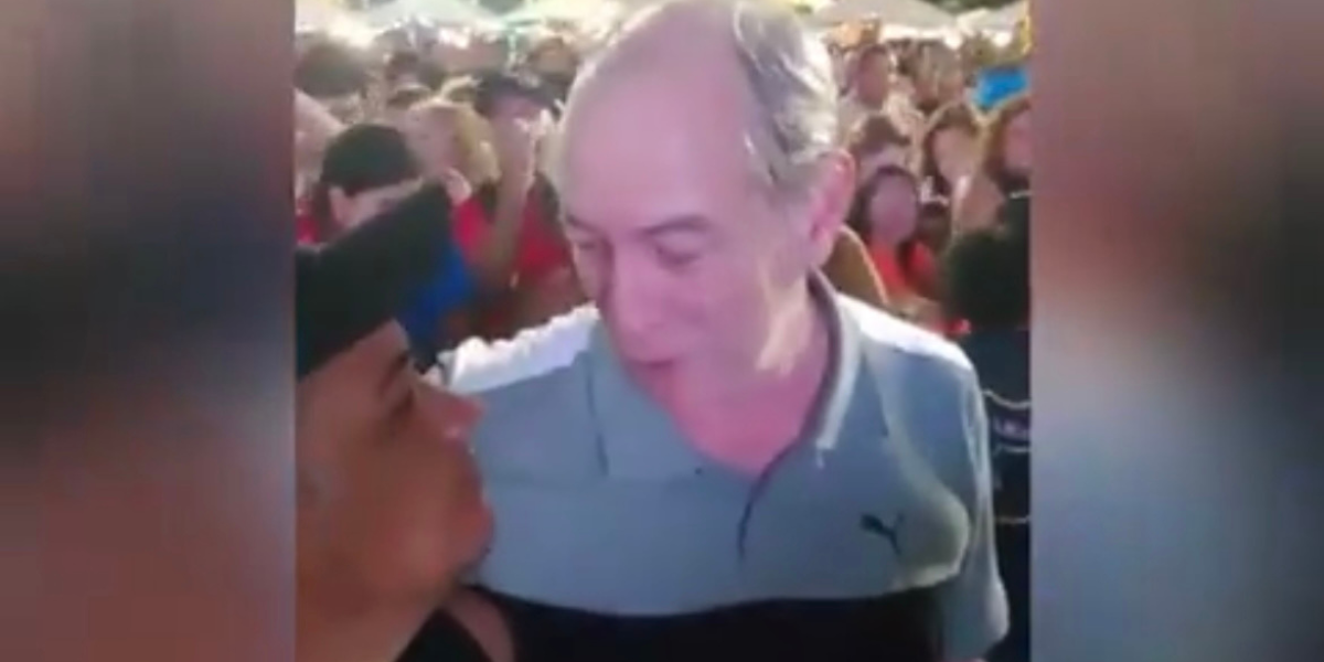 Vídeo: Ciro Gomes é chamado de bandido e dá tapa no rosto de homem durante show