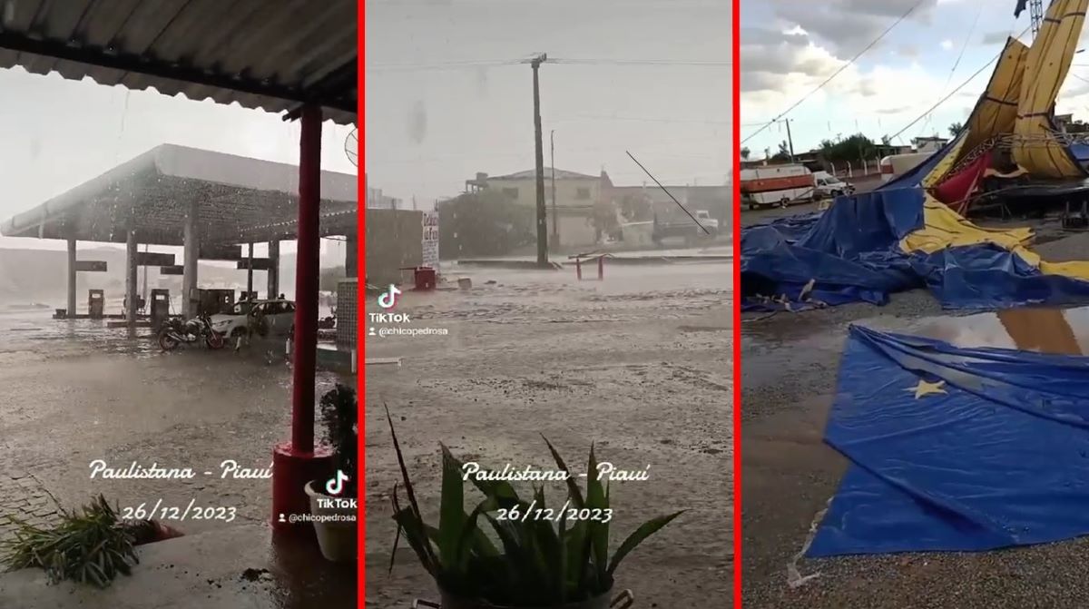Paulistana: forte chuva causa destruição e prejuízos