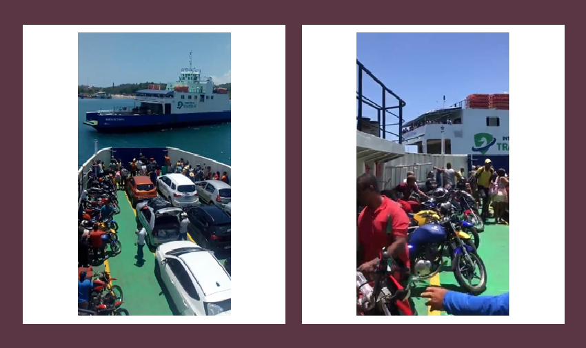 Vídeo: ferries se chocam no terminal Bom Despacho em Itaparica