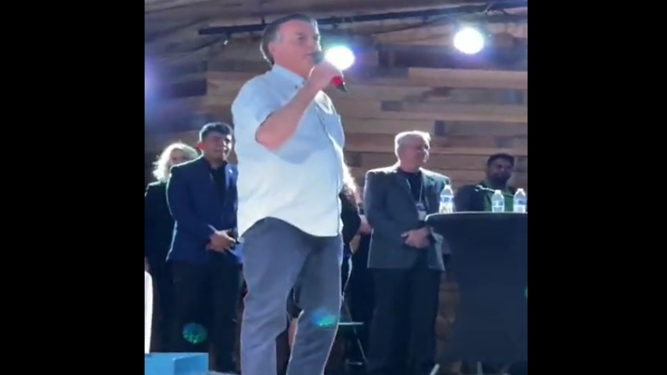 Bolsonaro durante evento em Orlando