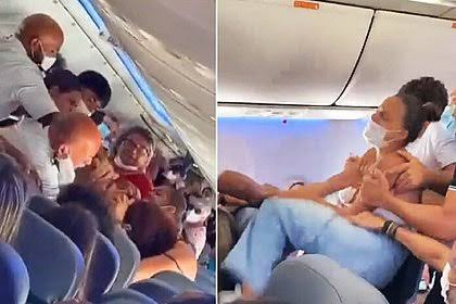 Disputa por assento na janela provoca pancadaria entre famílias no avião da Gol em Salvador
