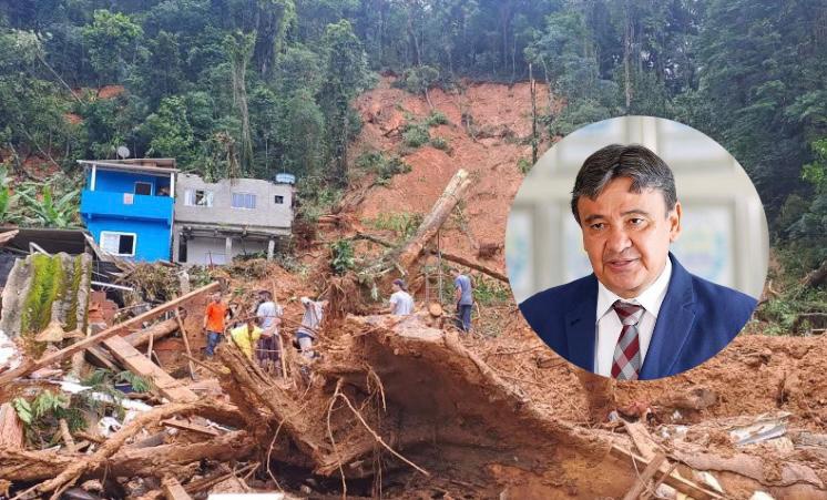 Estragos provocados pela chuva no litoral norte de São Paulo