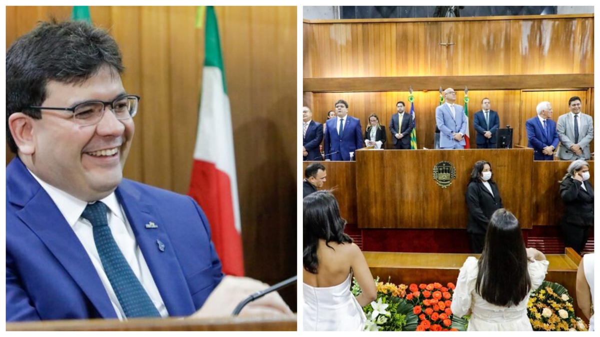 Governador Rafael Fonteles na posse dos deputados