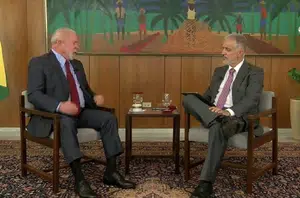 Lula concede a primeira entrevista à TV aberta(Reprodução)