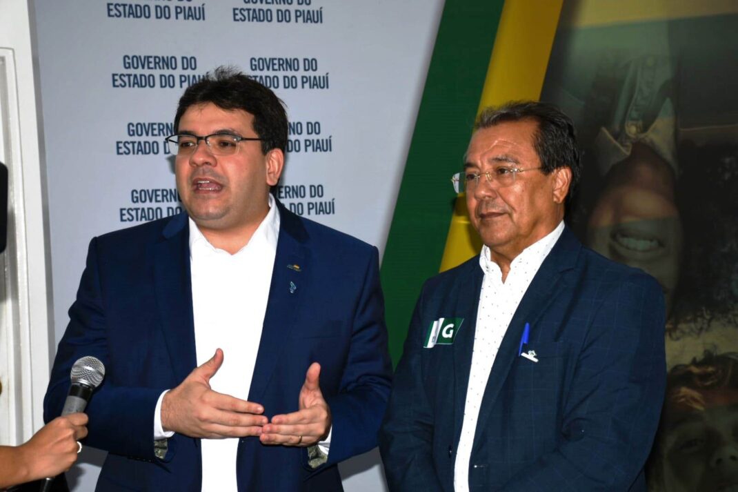 O governador Rafael Fonteles e o secretário de Transportes, Jonas Moura